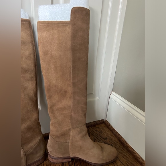 Sole Society Tan Suede Knee High Boots, Size 9 - Picture 5 of 10